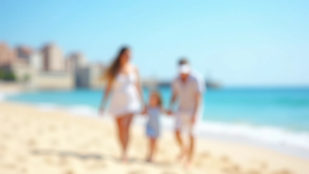 Familia disfrutando de la playa